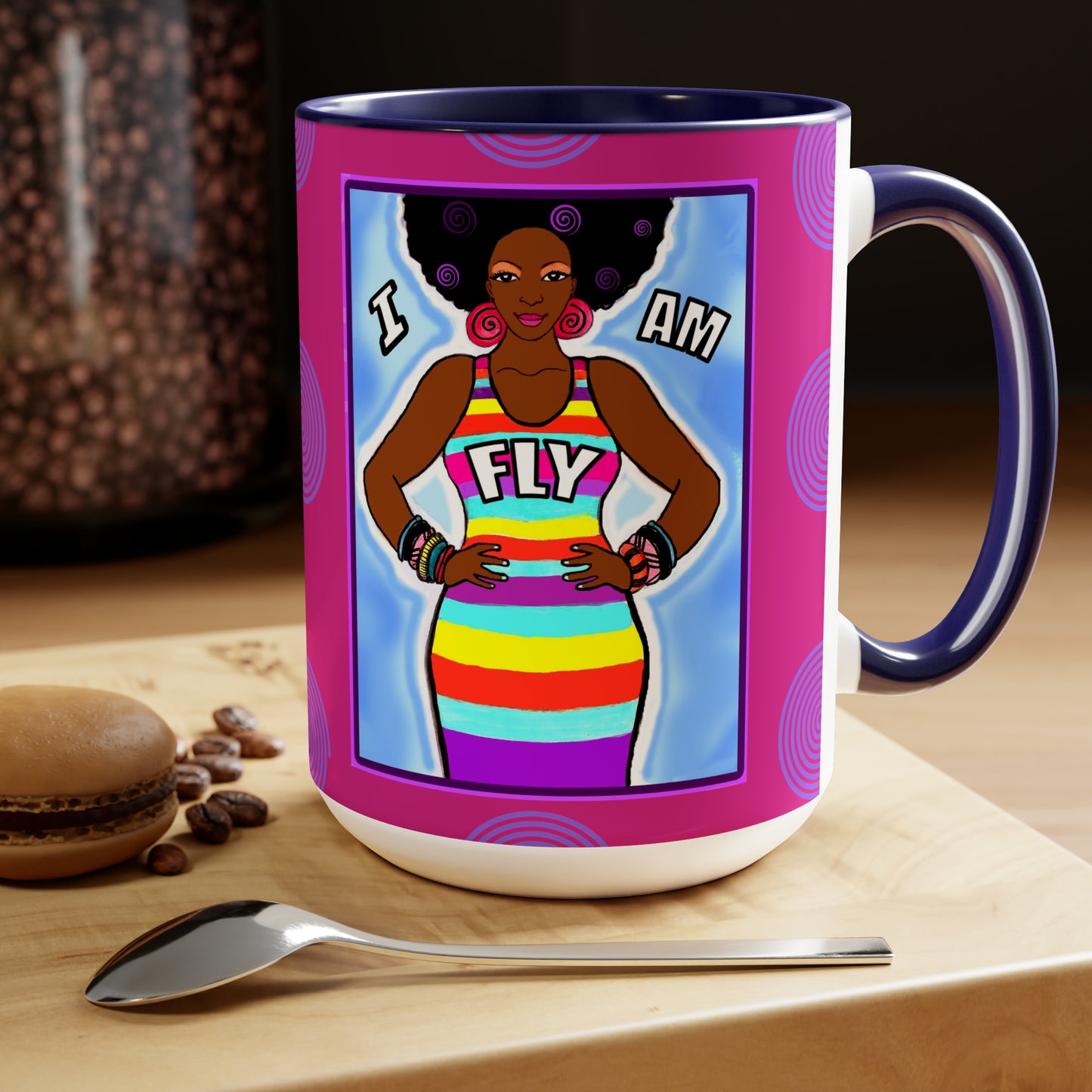 I am Fly Mugs, 15oz - Yes Lioness Arts