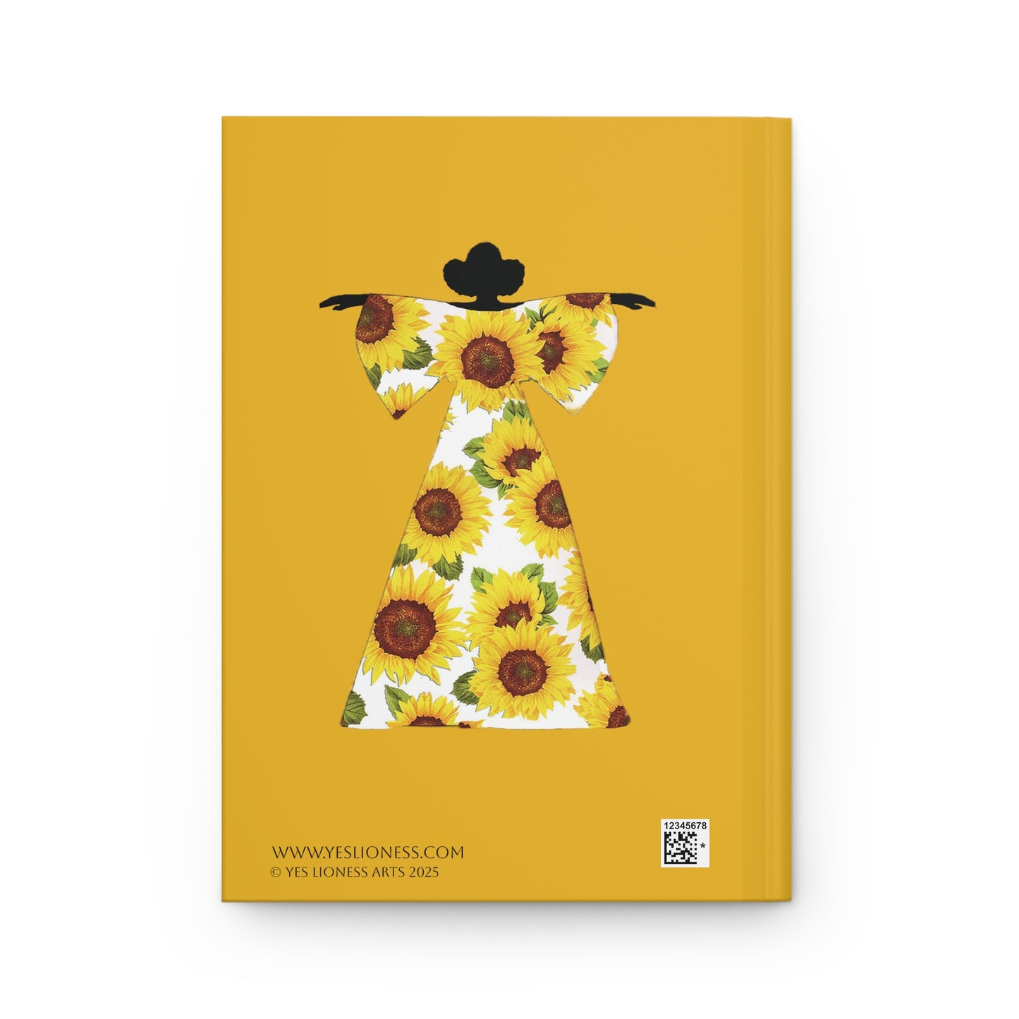 Sunflower Dress Hardcover Journal Matte