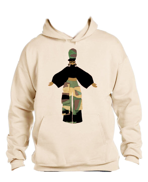 Camo Cargo Queen Unisex Hoodie - Yes Lioness Arts