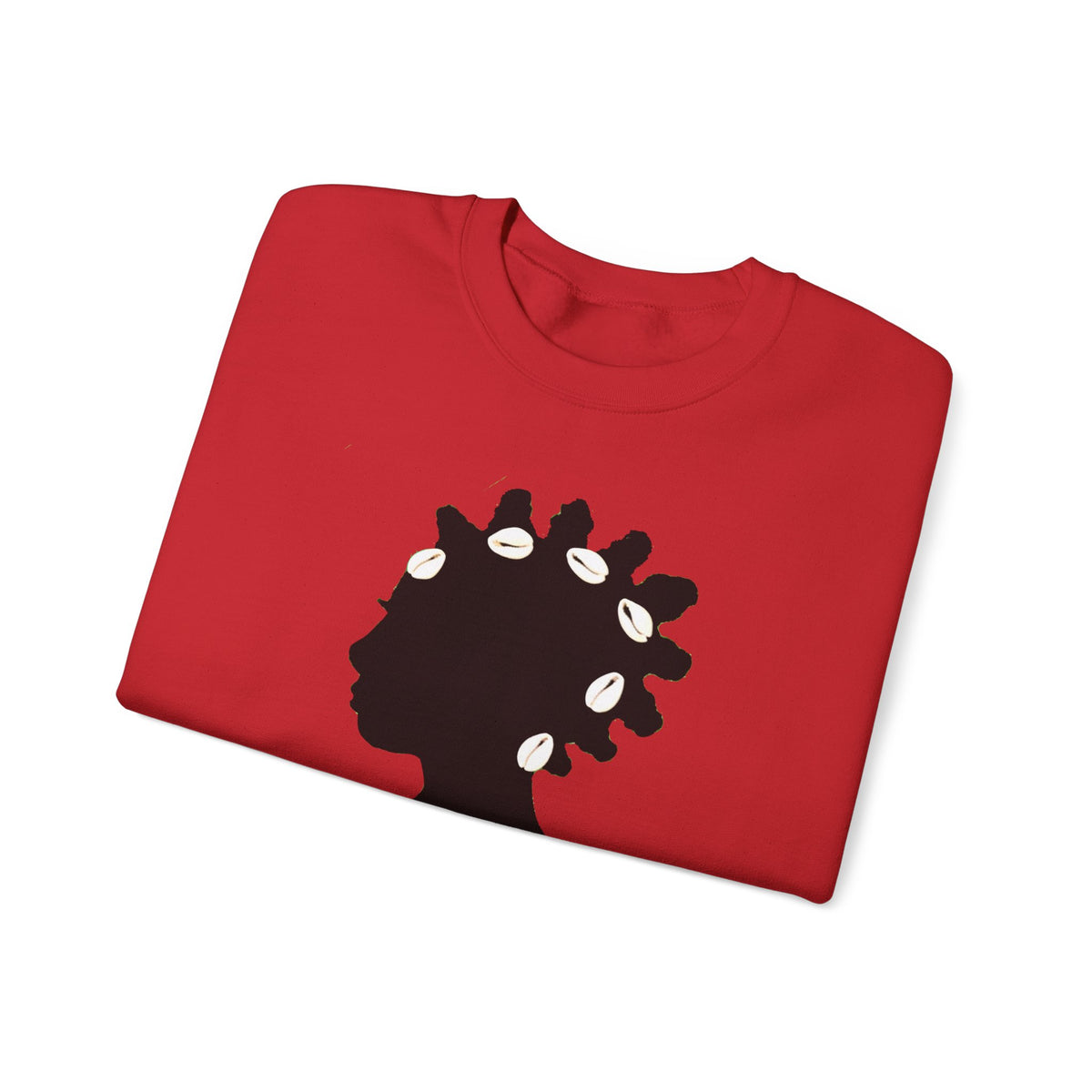 Bantu Knots Cowrie Shells Crewneck Sweatshirt