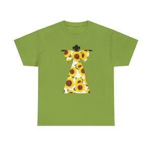 Sunflower Dress Unisex Heavy Cotton Tee