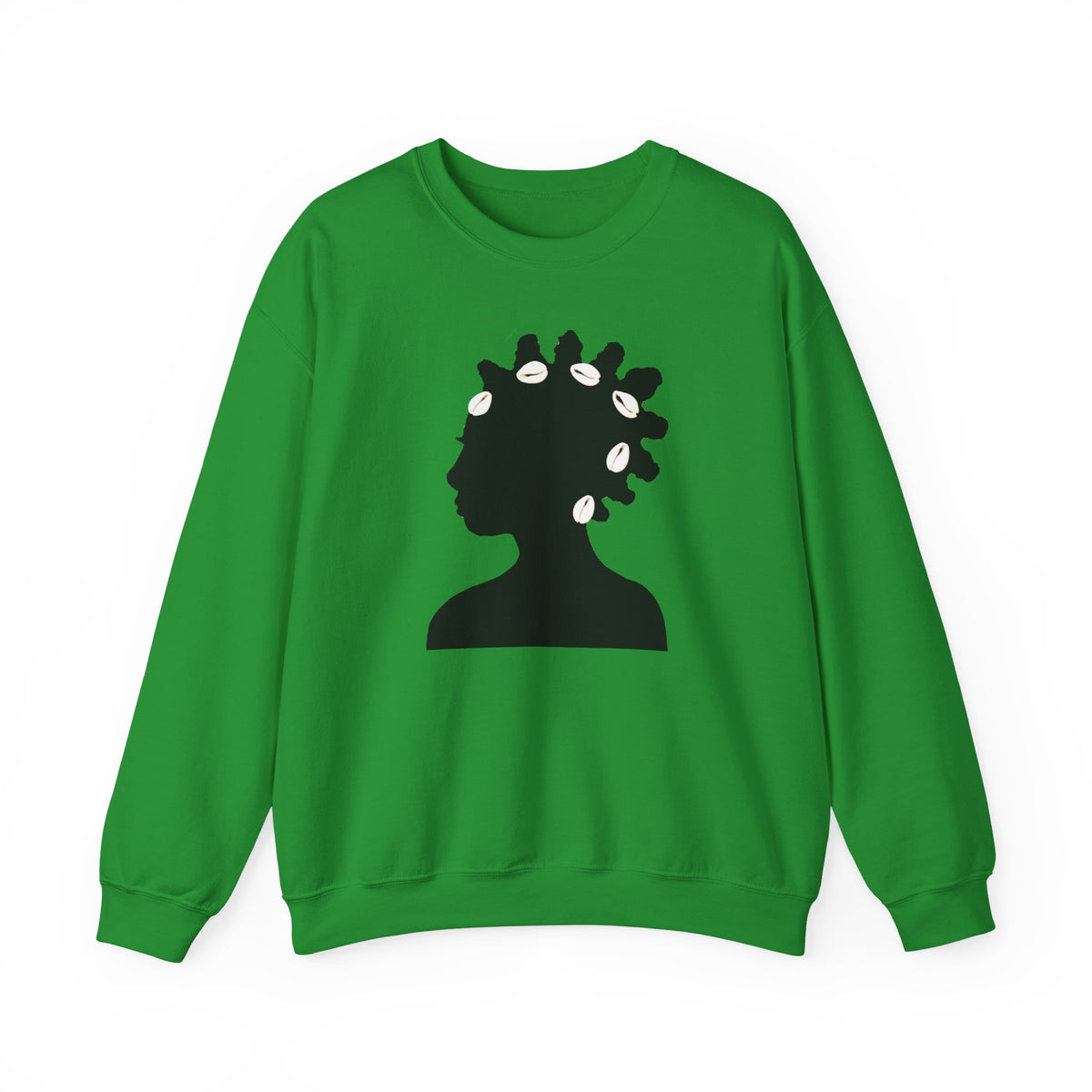 Bantu Knots Cowrie Shells Crewneck Sweatshirt