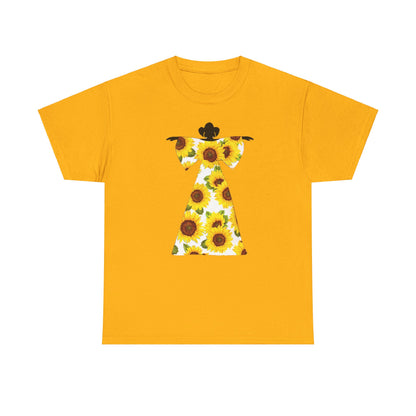 Sunflower Dress Unisex Heavy Cotton Tee - Yes Lioness Arts