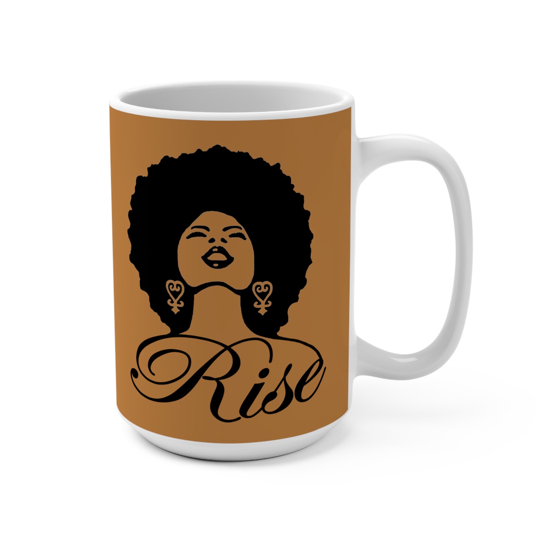 Brown Rise Mug 15oz - Yes Lioness Arts