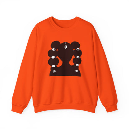 Copy of Fro Hawk with Cowrie Shells Crewneck Sweatshirt