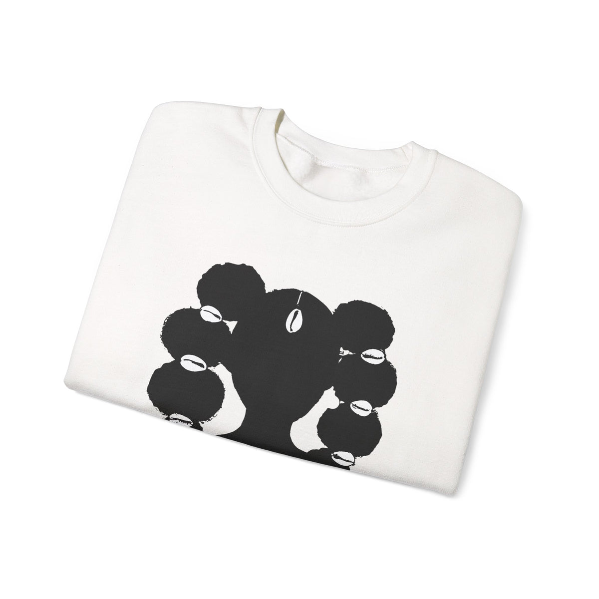 Copy of Fro Hawk with Cowrie Shells Crewneck Sweatshirt