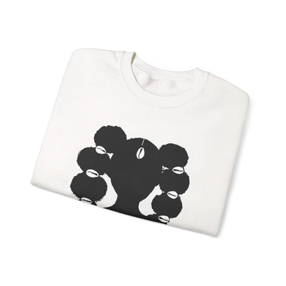Copy of Fro Hawk with Cowrie Shells Crewneck Sweatshirt