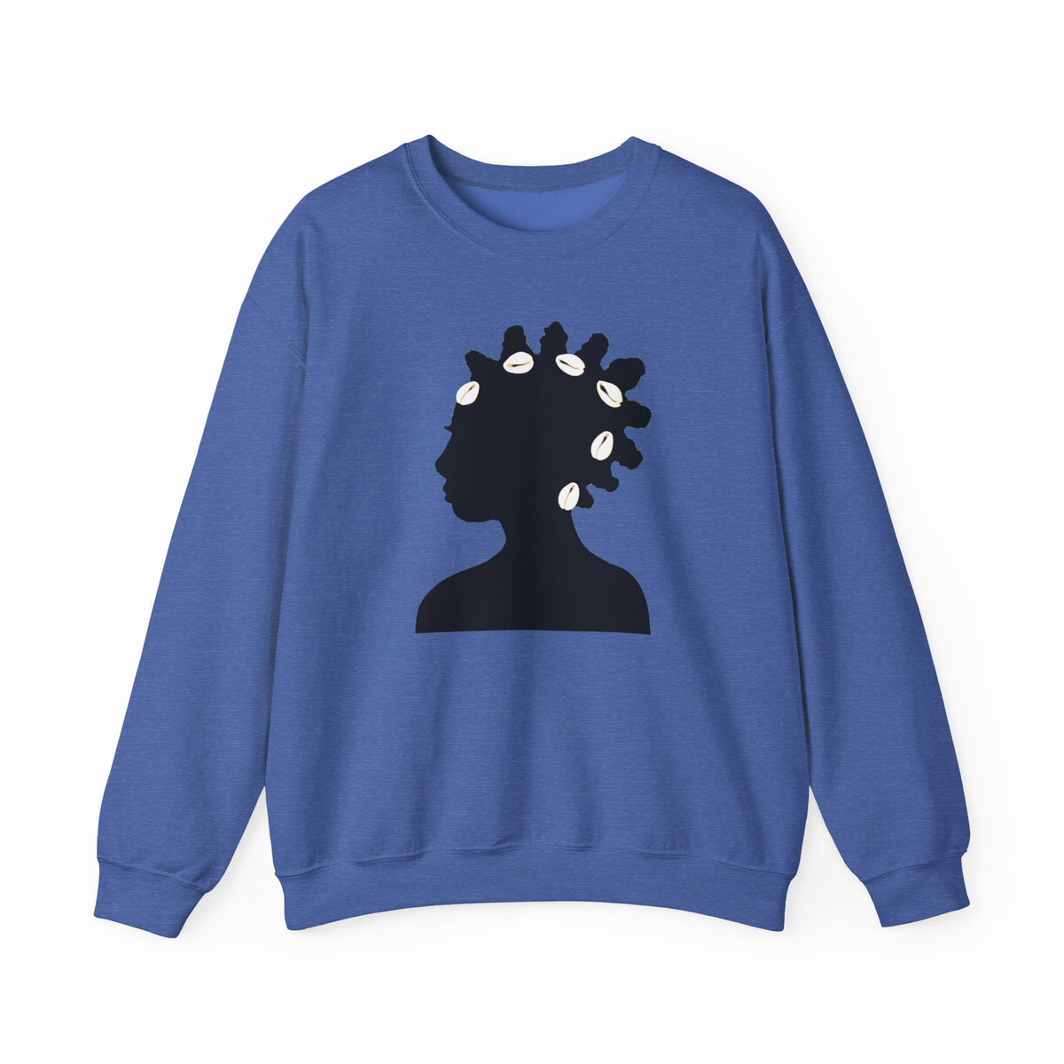 Bantu Knots Cowrie Shells Crewneck Sweatshirt