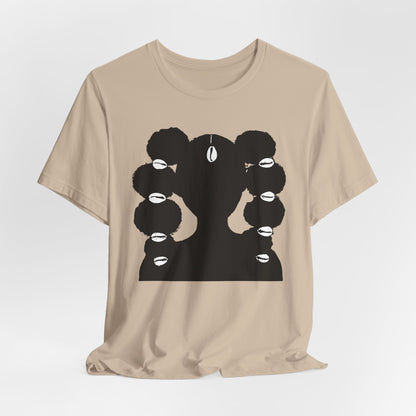 Afro Ponytails & Cowries Shells T- Shirt