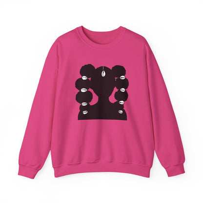 Copy of Fro Hawk with Cowrie Shells Crewneck Sweatshirt