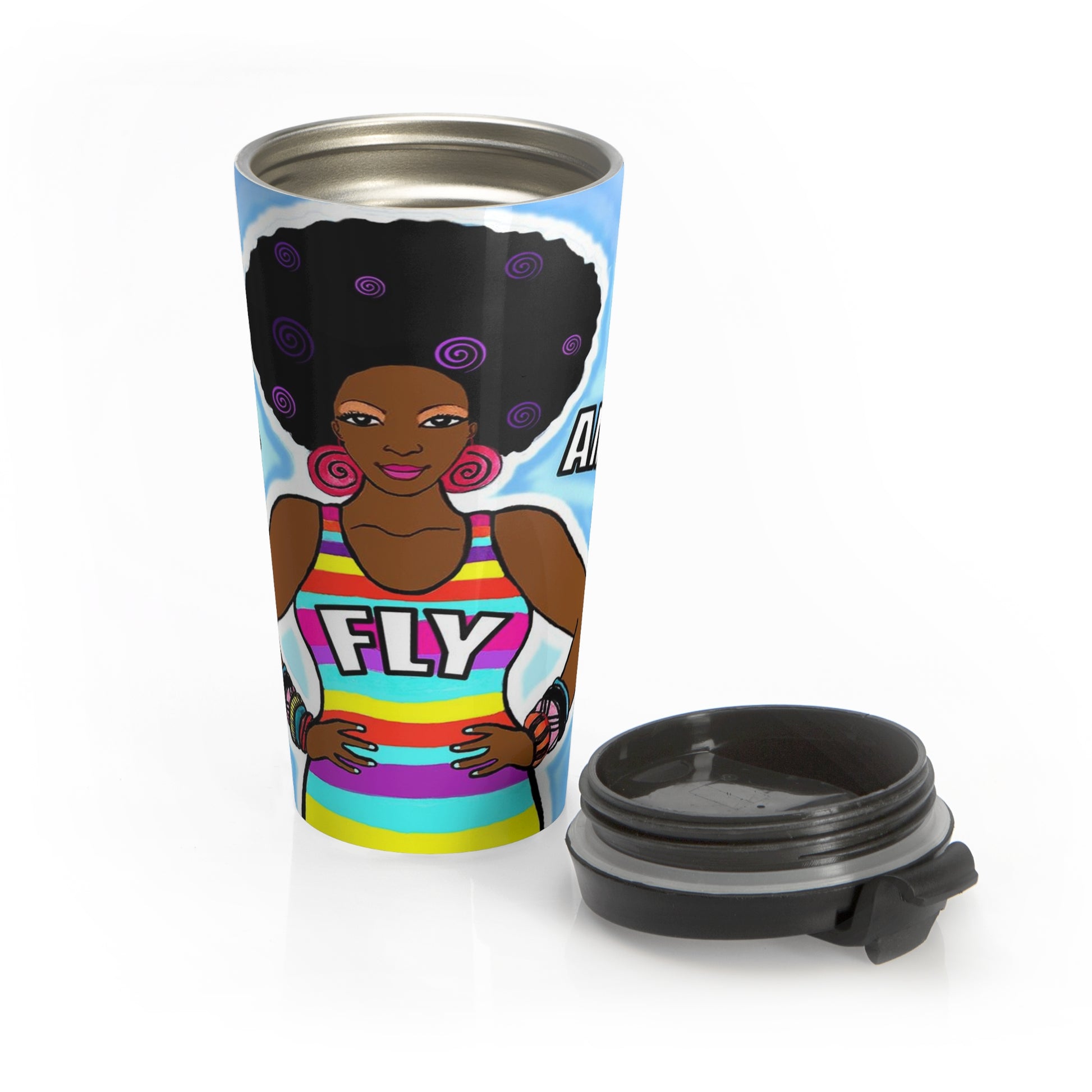 Stainless Steel Travel Mug - Yes Lioness Arts