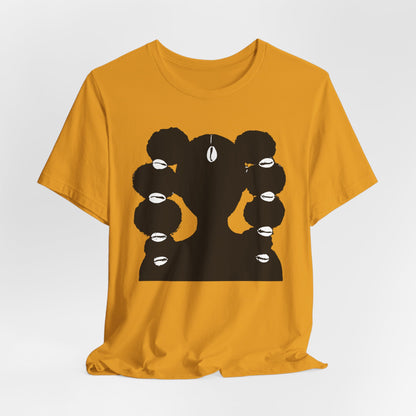 Afro Ponytails & Cowries Shells T- Shirt