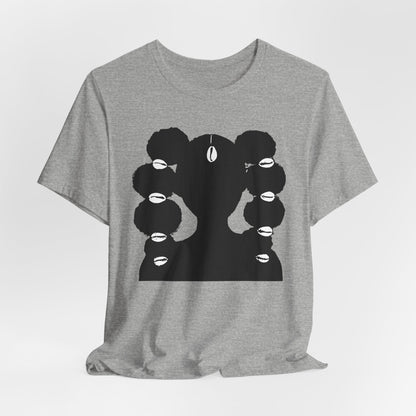 Afro Ponytails & Cowries Shells T- Shirt
