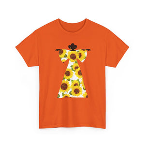 Sunflower Dress Unisex Heavy Cotton Tee