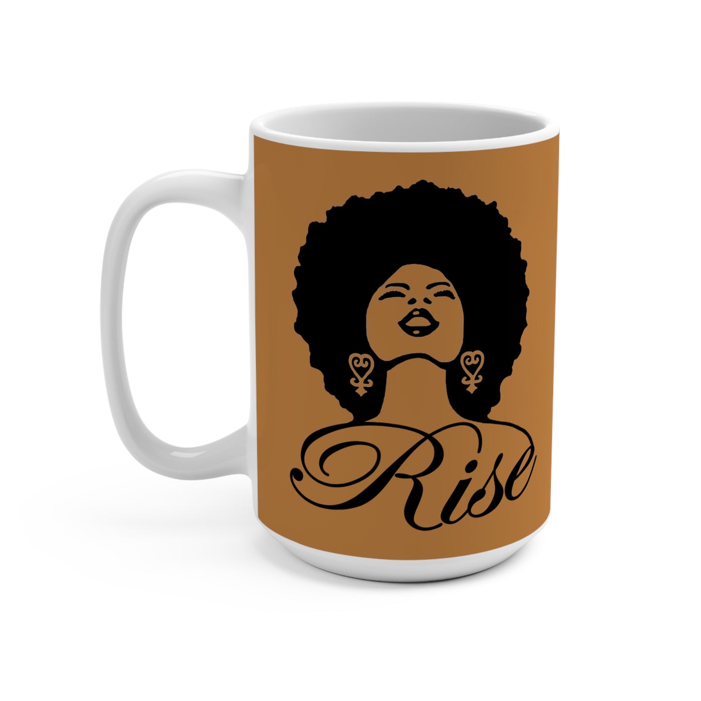 Brown Rise Mug 15oz - Yes Lioness Arts