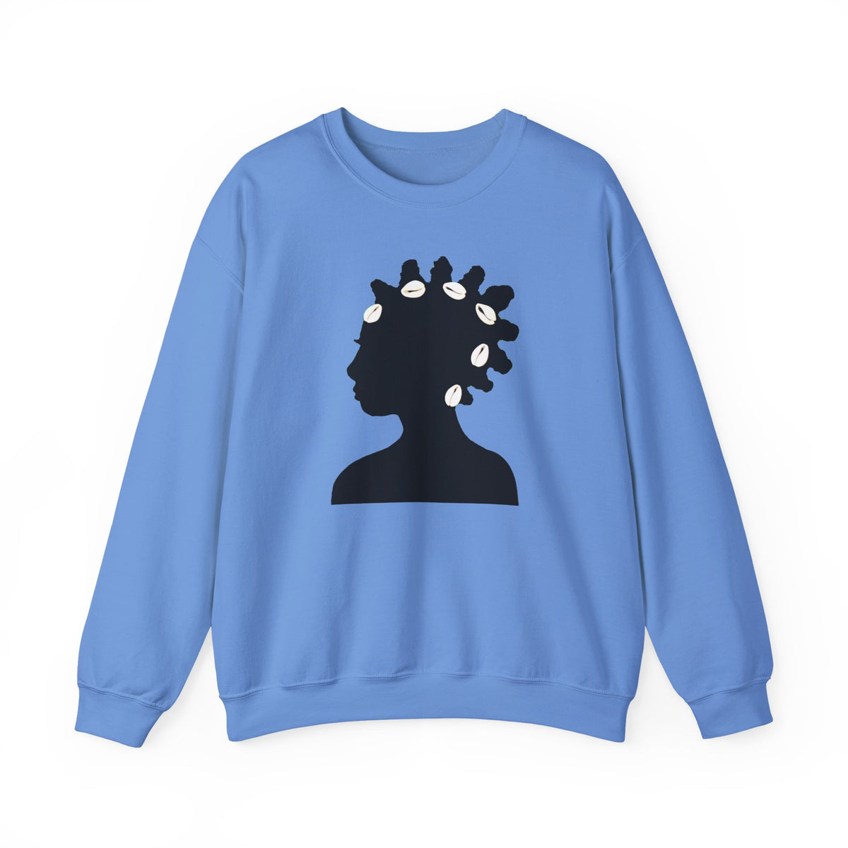 Bantu Knots Cowrie Shells Crewneck Sweatshirt
