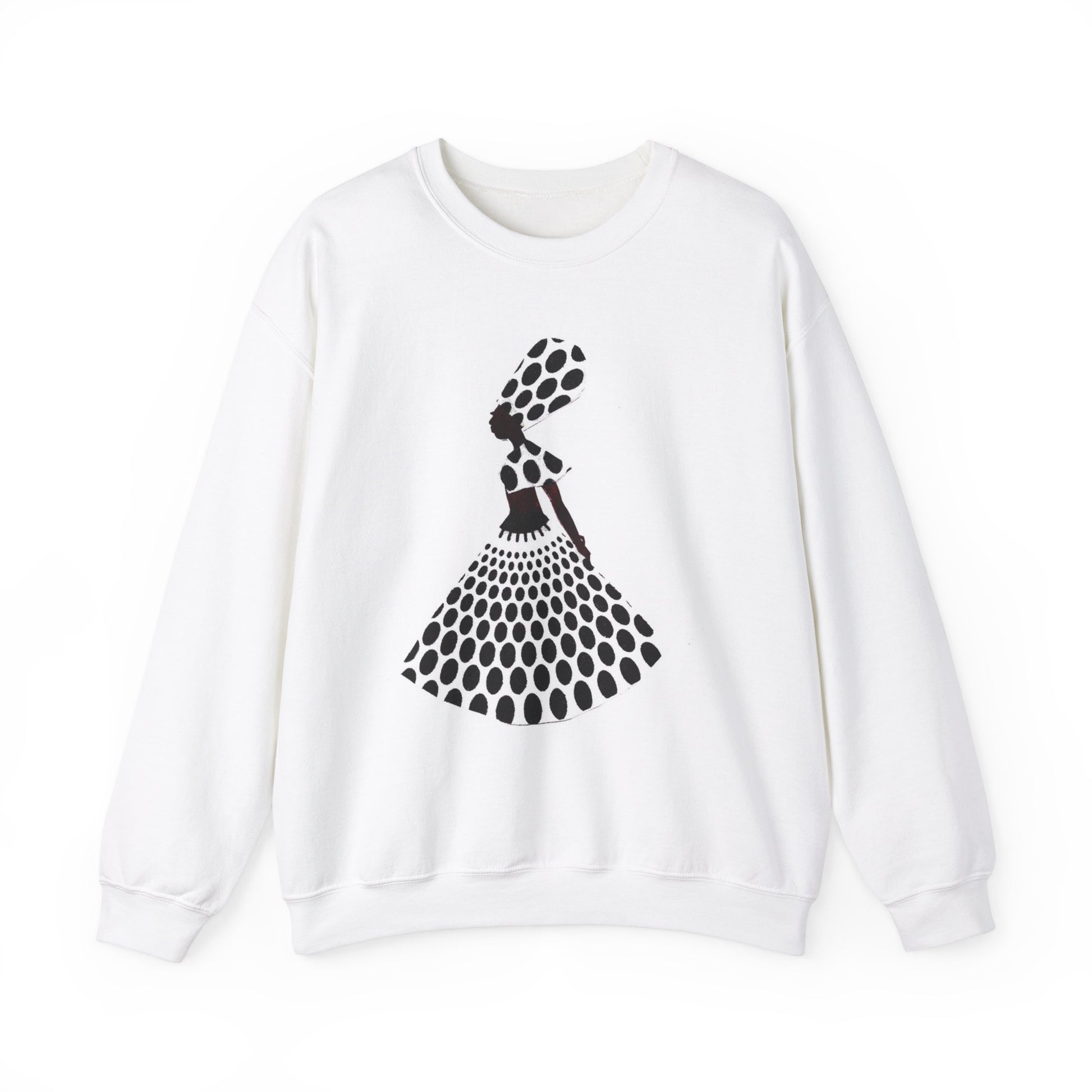 The Black Princess Crewneck Sweatshirt - Yes Lioness Arts