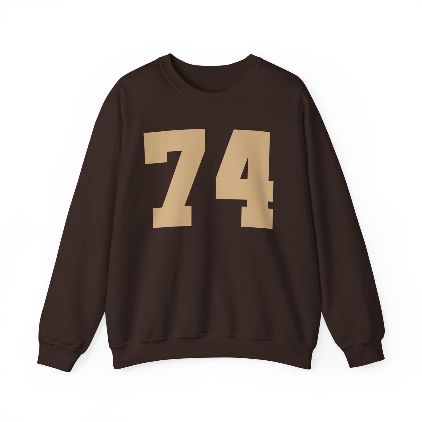 Copy of My Birth Year Custom Unisex Heavy Blend™ Crewneck Sweatshirt Chocolate Brown/Khaki