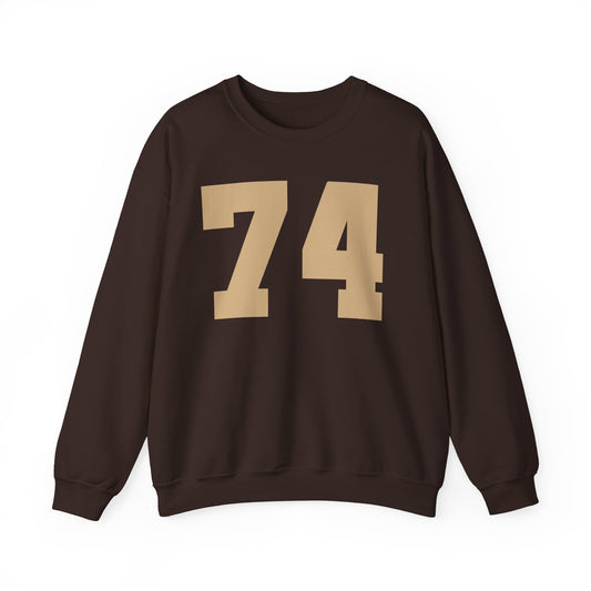 Copy of My Birth Year Custom Unisex Heavy Blend™ Crewneck Sweatshirt Chocolate Brown/Khaki