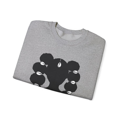 Copy of Fro Hawk with Cowrie Shells Crewneck Sweatshirt
