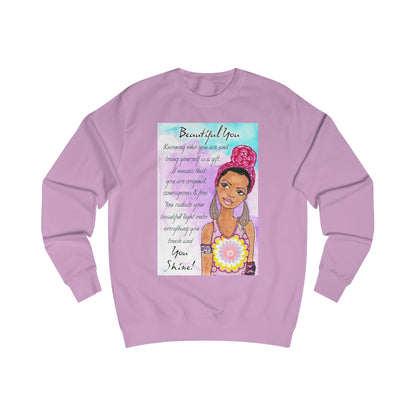 Beautiful You Turban Unisex Sweatshirt - Yes Lioness Arts