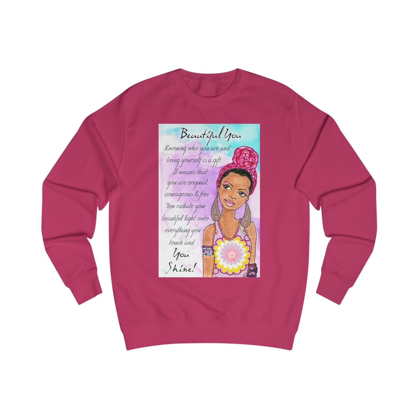 Beautiful You Turban Unisex Sweatshirt - Yes Lioness Arts