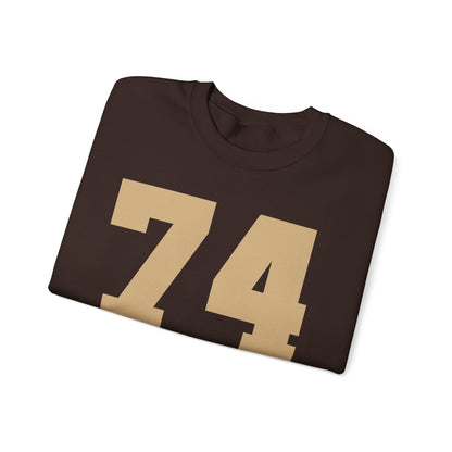 Copy of My Birth Year Custom Unisex Heavy Blend™ Crewneck Sweatshirt Chocolate Brown/Khaki