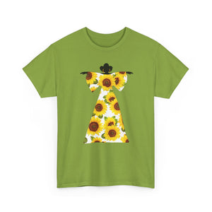 Sunflower Dress Unisex Heavy Cotton Tee