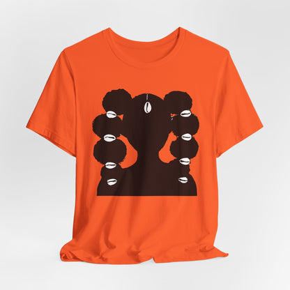 Afro Ponytails & Cowries Shells T- Shirt