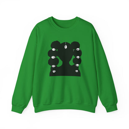 Copy of Fro Hawk with Cowrie Shells Crewneck Sweatshirt