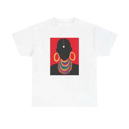 The Masai Woman Art UNISEX Adult Cotton Tee
