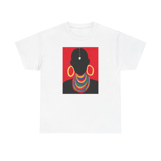 The Masai Woman Art UNISEX Adult Cotton Tee