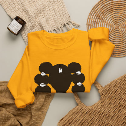 Copy of Fro Hawk with Cowrie Shells Crewneck Sweatshirt