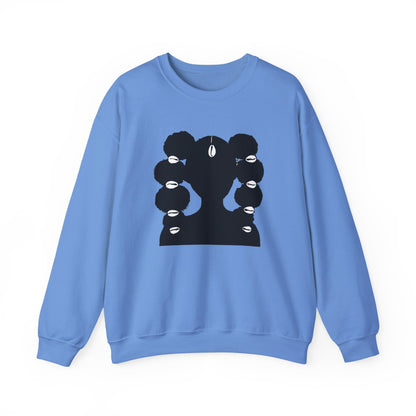 Copy of Fro Hawk with Cowrie Shells Crewneck Sweatshirt