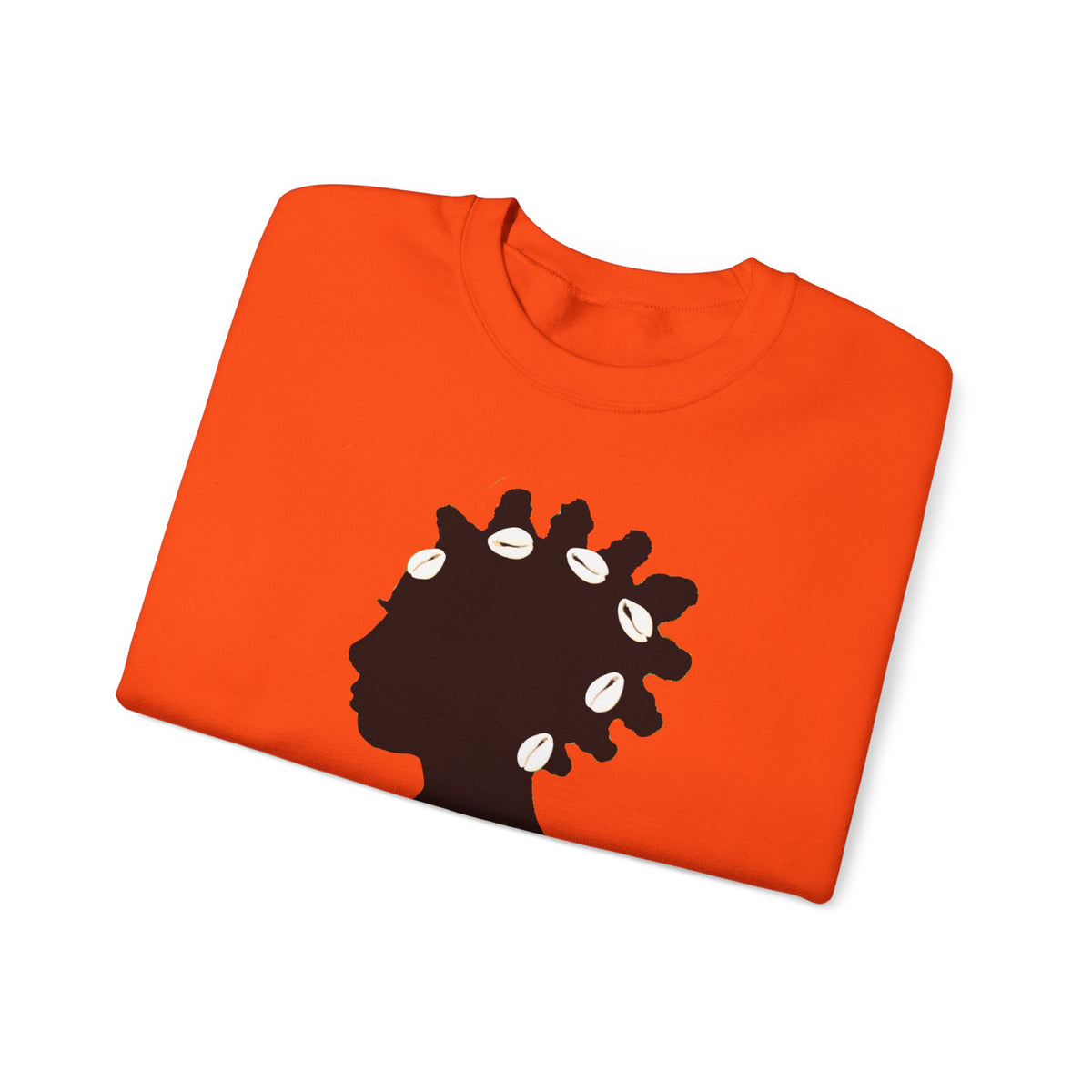 Bantu Knots Cowrie Shells Crewneck Sweatshirt
