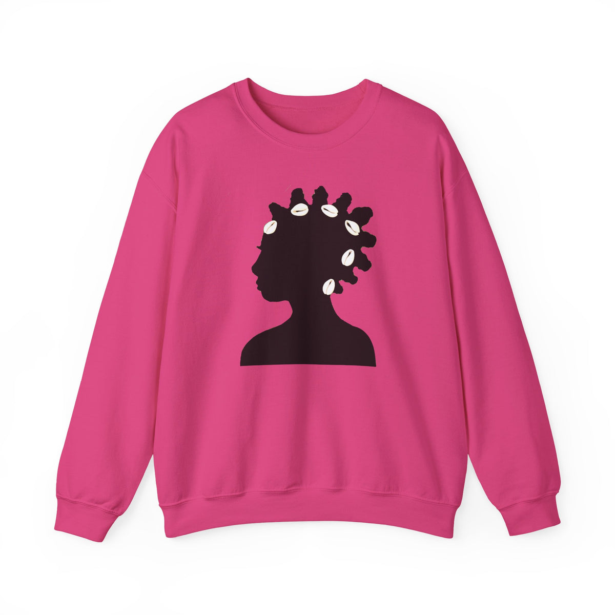Bantu Knots Cowrie Shells Crewneck Sweatshirt