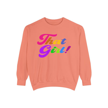 That Girl Sweatshirt Terracotta - Yes Lioness Arts