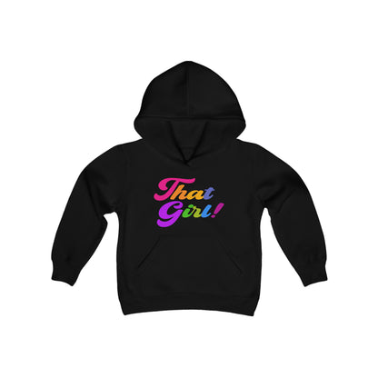 The "THAT GIRL" Youth Heavy Blend Hooded Sweatshirt - Yes Lioness Arts