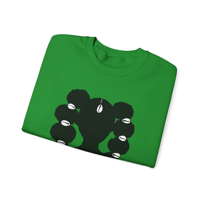 Copy of Fro Hawk with Cowrie Shells Crewneck Sweatshirt
