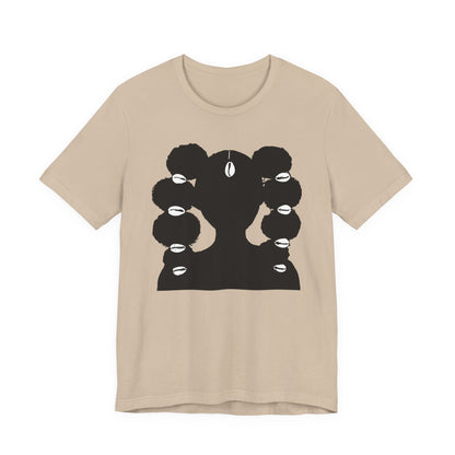 Afro Ponytails & Cowries Shells T- Shirt
