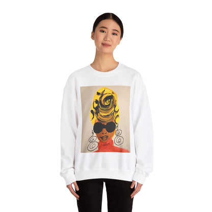 Yellow Turban Doodle Crewneck Sweatshirt