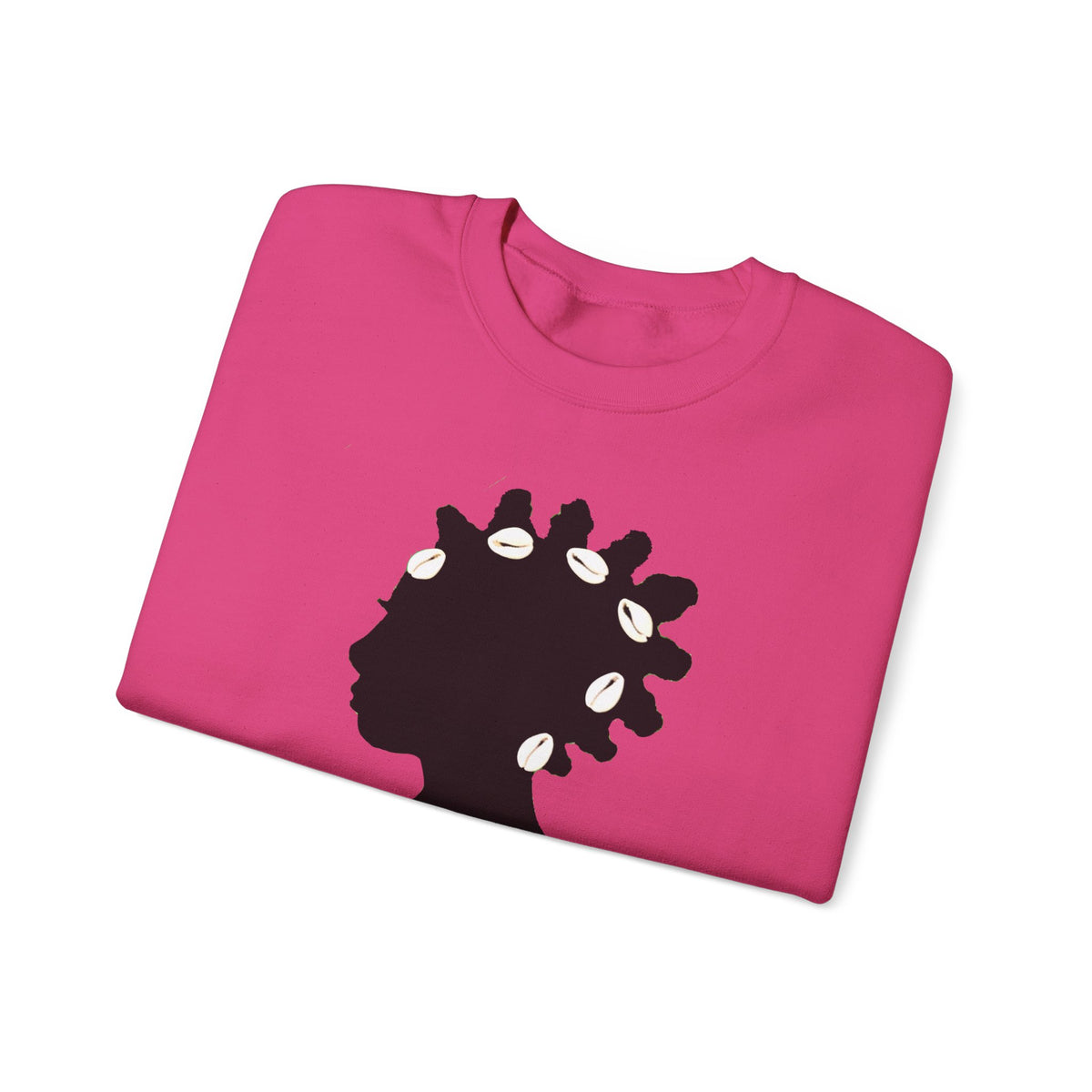Bantu Knots Cowrie Shells Crewneck Sweatshirt