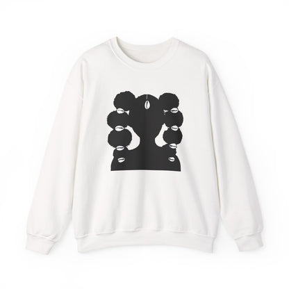 Copy of Fro Hawk with Cowrie Shells Crewneck Sweatshirt