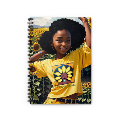 Veggie Patty Spiral Notebook - Ruled Line - Yes Lioness Arts