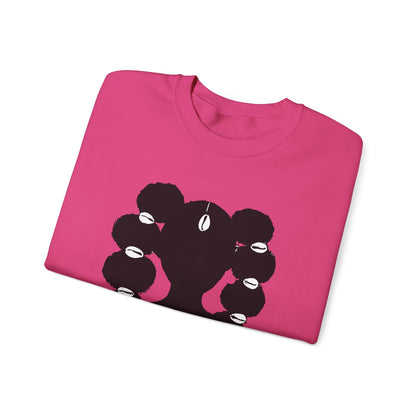 Copy of Fro Hawk with Cowrie Shells Crewneck Sweatshirt