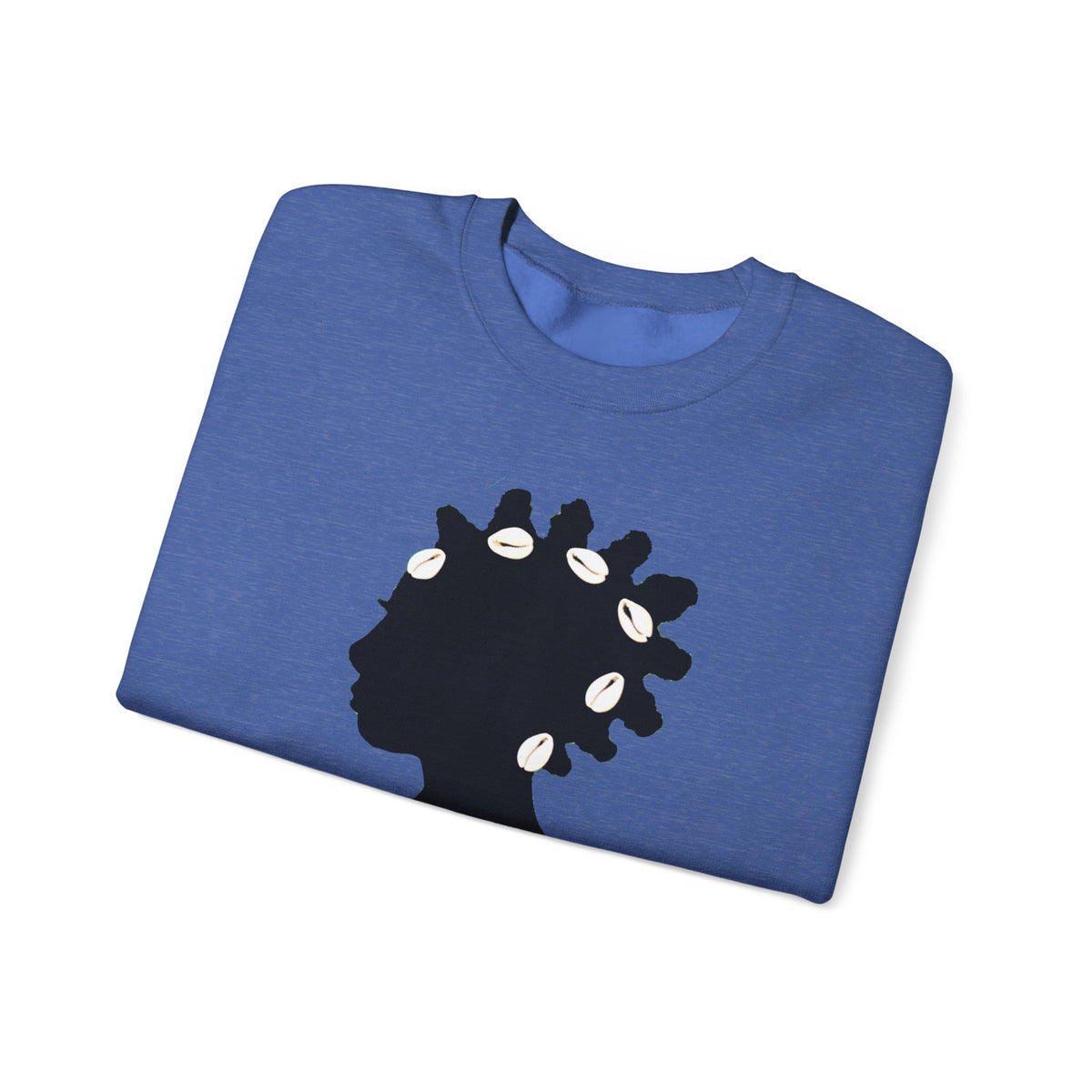 Bantu Knots Cowrie Shells Crewneck Sweatshirt