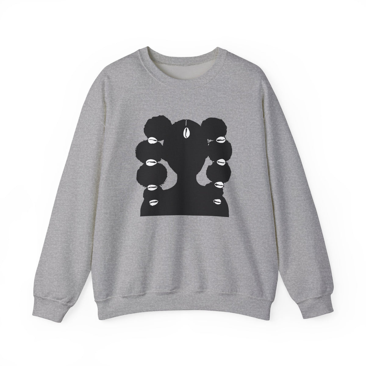 Copy of Fro Hawk with Cowrie Shells Crewneck Sweatshirt