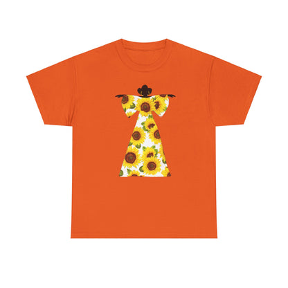 Sunflower Dress Unisex Heavy Cotton Tee - Yes Lioness Arts