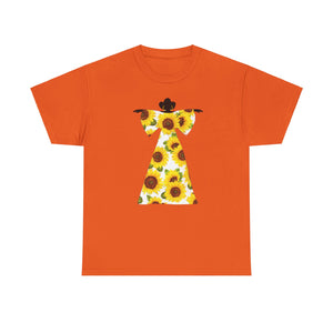 Sunflower Dress Unisex Heavy Cotton Tee