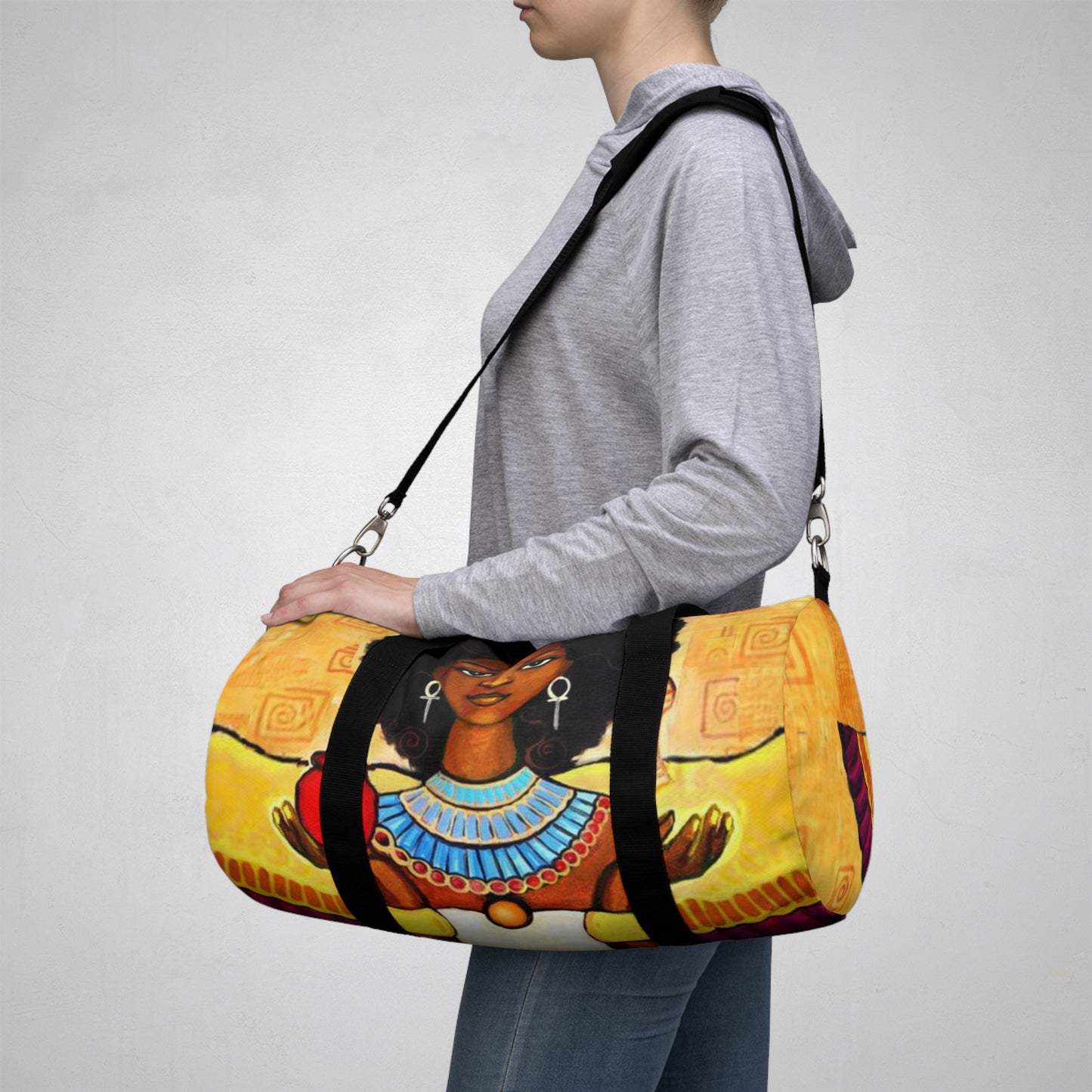 Ma'at with Wings Travel Duffle Bag - Yes Lioness Arts